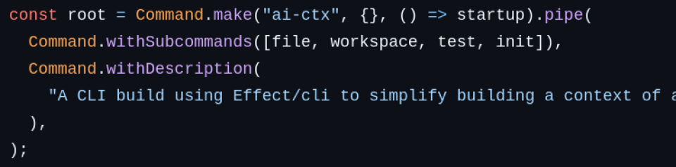 @effect/cli Command Factory