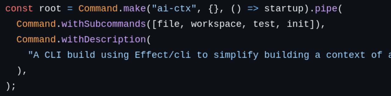 @effect/cli Command Factory